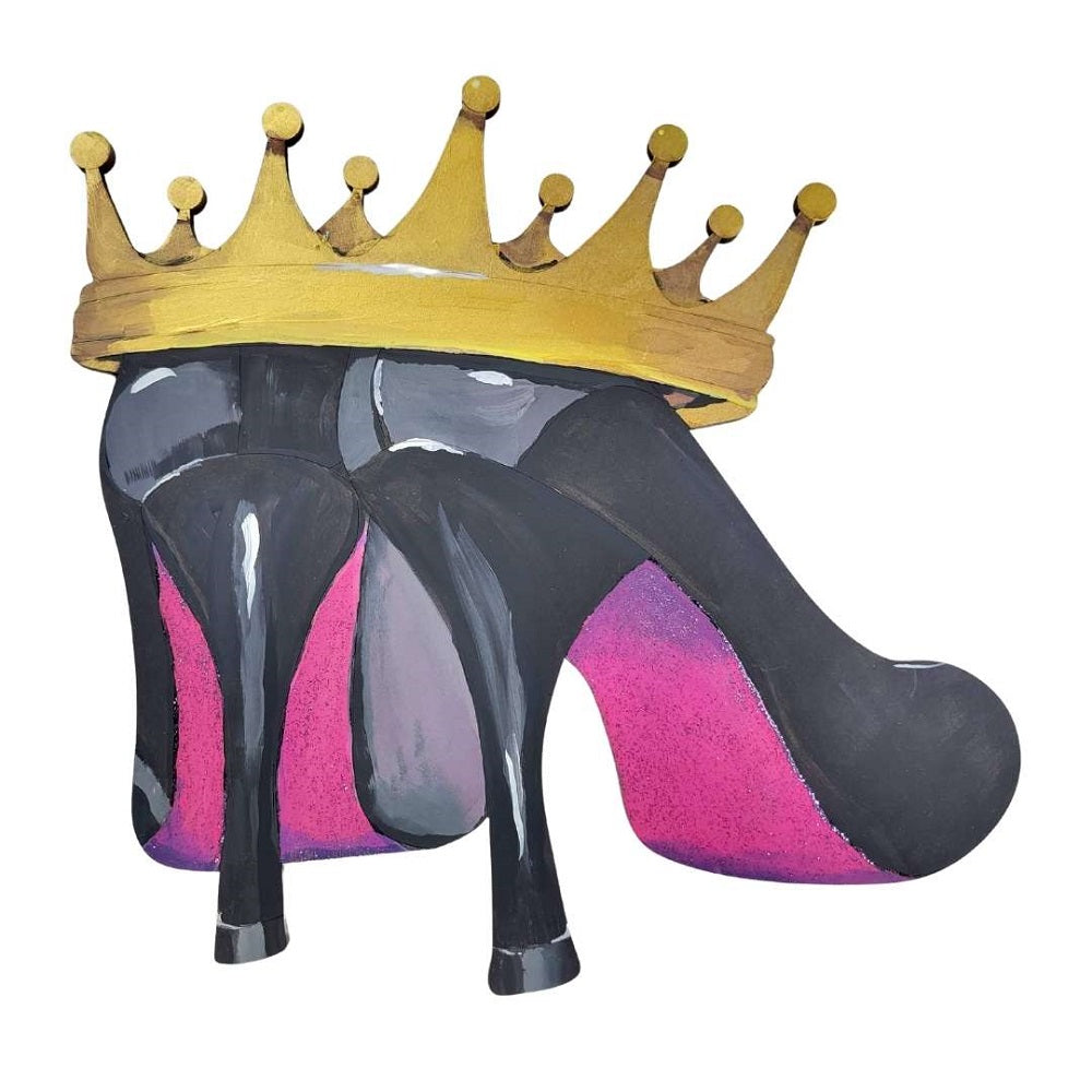 Design By Line High Heel MDF Cutout Crown Design - Unfinished For DIY