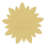Design By Line Sunflower MDF Cutout Hello Sunshine - Unfinished For DIY