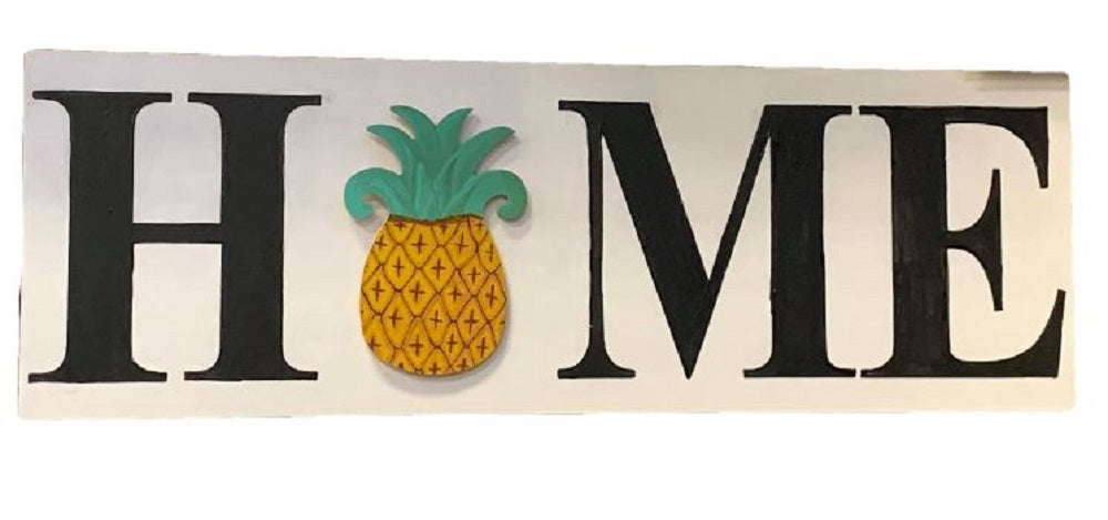 Design By Line Rectangle MDF Cutout Home Letters Outline - Unfinished For DIY