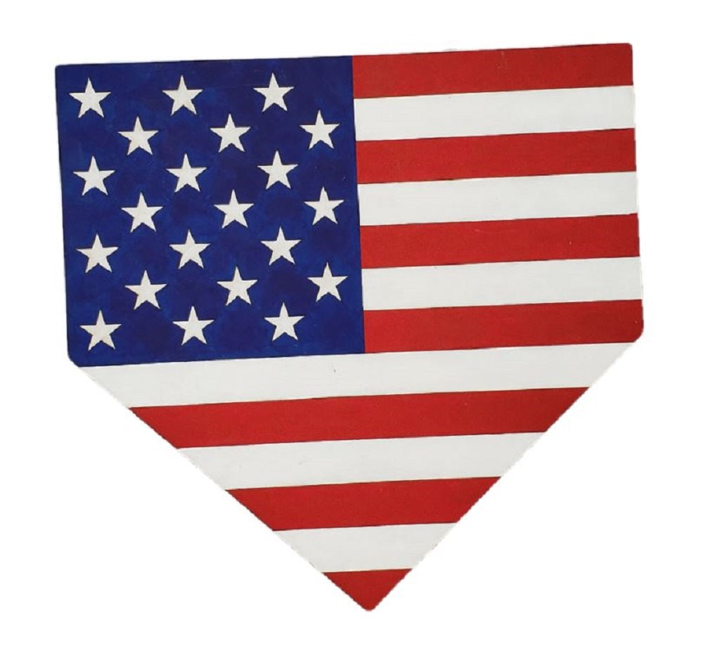 Design By Line Pennant MDF Cutout American Flag - Unfinished For DIY