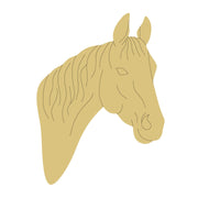 Design By Line Horse Head MDF Cutout Line Art - Unfinished For DIY