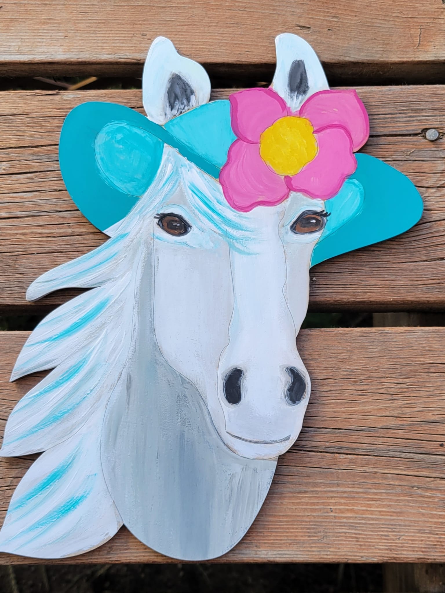 Basic Shape Horse MDF Cutout Silhouette Style 7- Unfinished For DIY