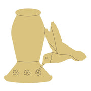 Design By Line Hummingbird Feeder MDF Cutout Accents - Unfinished For DIY