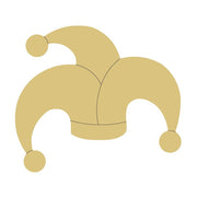 Design By Line Jester Hat MDF Cutout Jester Design - Unfinished For DIY