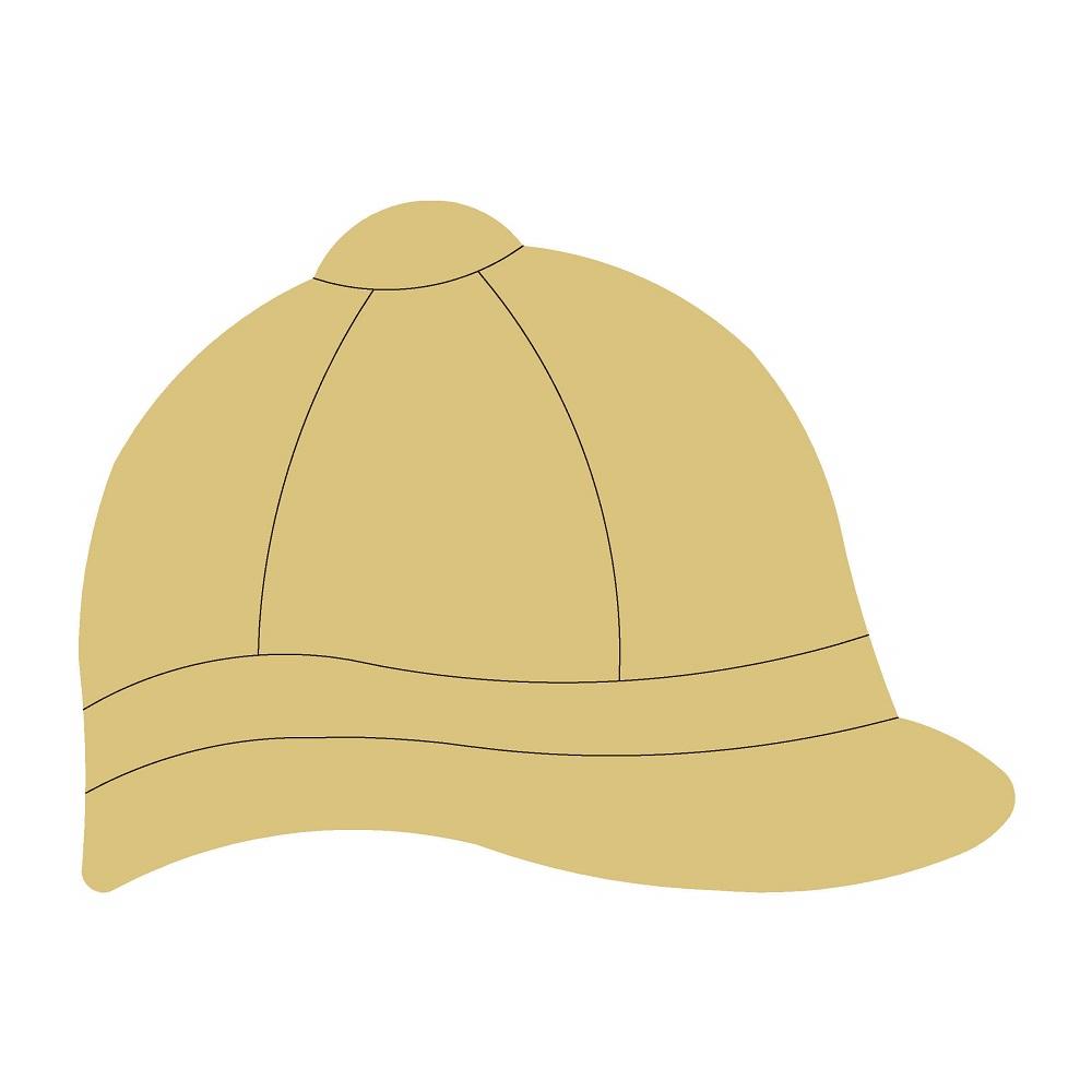 Design By Line Jockey Cap MDF Cutout Silhouette - Unfinished For DIY