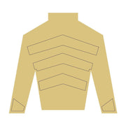 Design By Line Jockey Silk Shirt MDF Cutout Chevron Stripes Across Chest - Unfinished For DIY