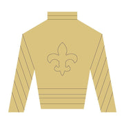 Design By Line Jockey Silk MDF Cutout Fleur-de-Lis Emblem - Unfinished For DIY