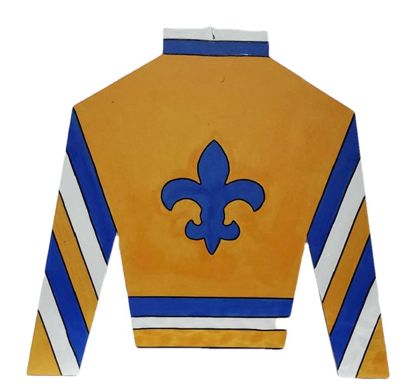 Design By Line Jockey Silk MDF Cutout Fleur-de-Lis Emblem - Unfinished For DIY