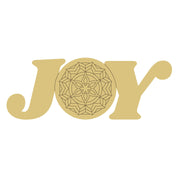 Design By LineWord Joy MDF Cutout The O is Mandala - Unfinished For DIY
