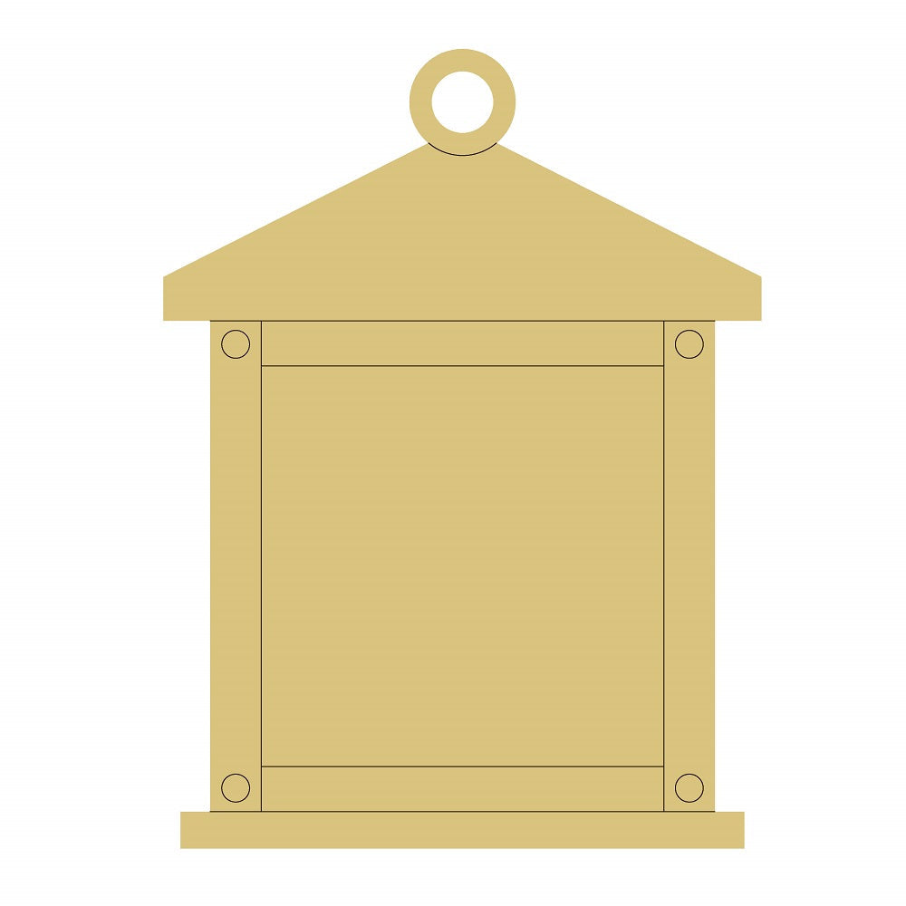 Design By Line Lantern MDF Cutout Lantern Silhouette - Unfinished For DIY
