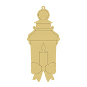 Design By Line Christmas Lantern  MDF Cutout Silhouette - Unfinished For DIY