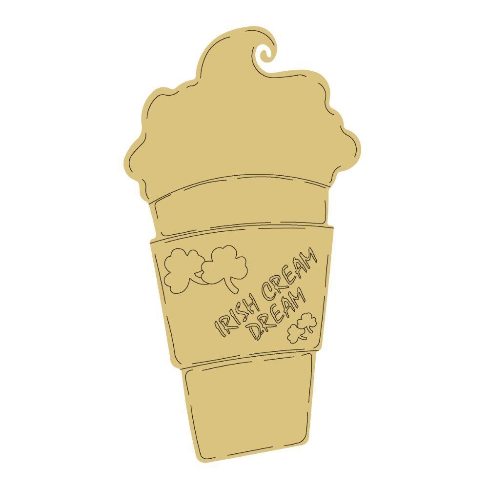 Design By Line Irish Cream Dream MDF Cutout - Unfinished For DIY