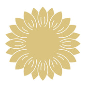 Design By Line Sunflower  MDF Cutout  - Unfinished for DIY