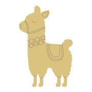 Design By Line Llama MDF Cutout Beaded Necklace With Saddle Blanket Detailing - Unfinished For DIY