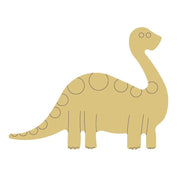 Design By Line Long Neck Dinosaur MDF Cutout Silhouette - Unfinished For DIY