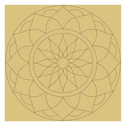 Print Shop Square MDF Cutout Intricate Mandala Design - Unfinished For DIY