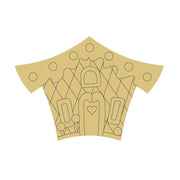 Design By Line Gingerbread House MDF Cutout With Heart Door - Unfinished For DIY