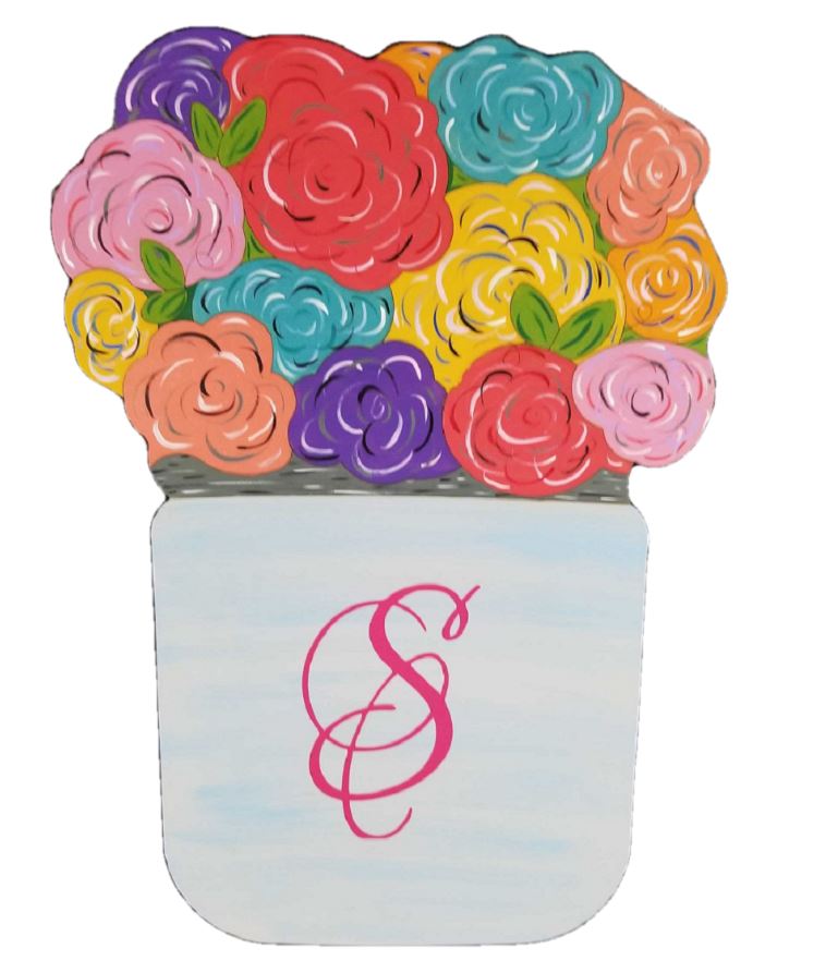 Basic Shape Mason Jar MDF Cutout Silhouette Style 4 - Unfinished For DIY