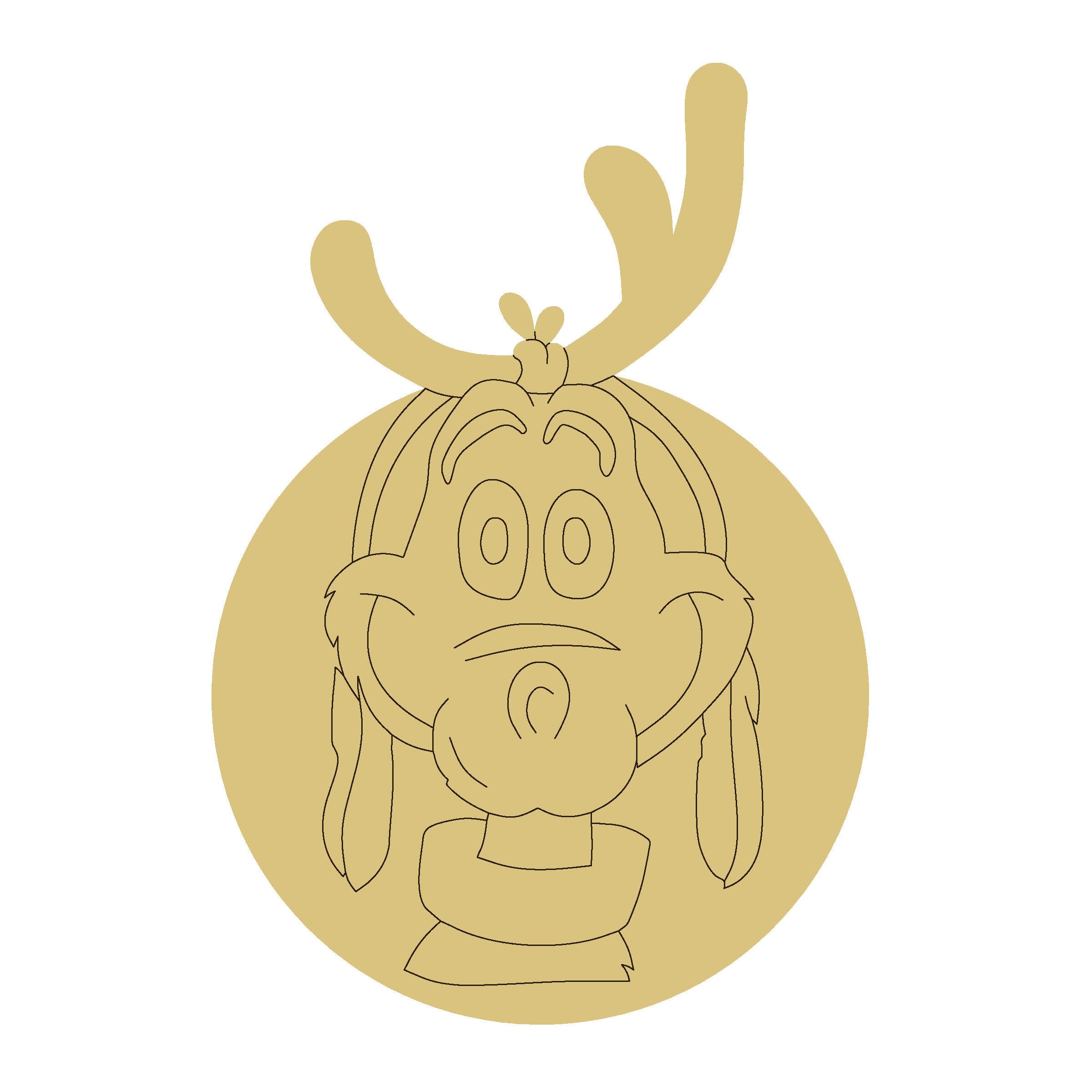 Max Design Line Cutout – Unfinished MDF Craft Blank | Etched Lines for Easy DIY Painting | Made in USA by Diverse Woodworking