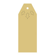 Design By Line Tag MDF Cutout Mistletoe With Holly Leaves - Unfinished For DIY