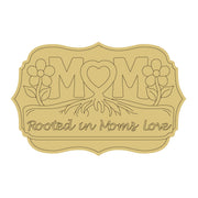 Design By Line Mom MDF Cutout Silhouette - Unfinished For DIY