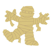 Design By Line Mummy MDF Cutout Bandaged Standing Silhouette - Unfinished For DIY
