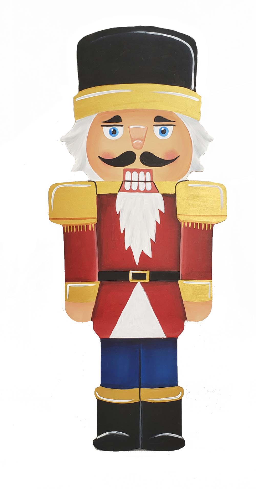 Basic Shape Nutcracker MDF Cutout Soldier Silhouette - Unfinished For DIY
