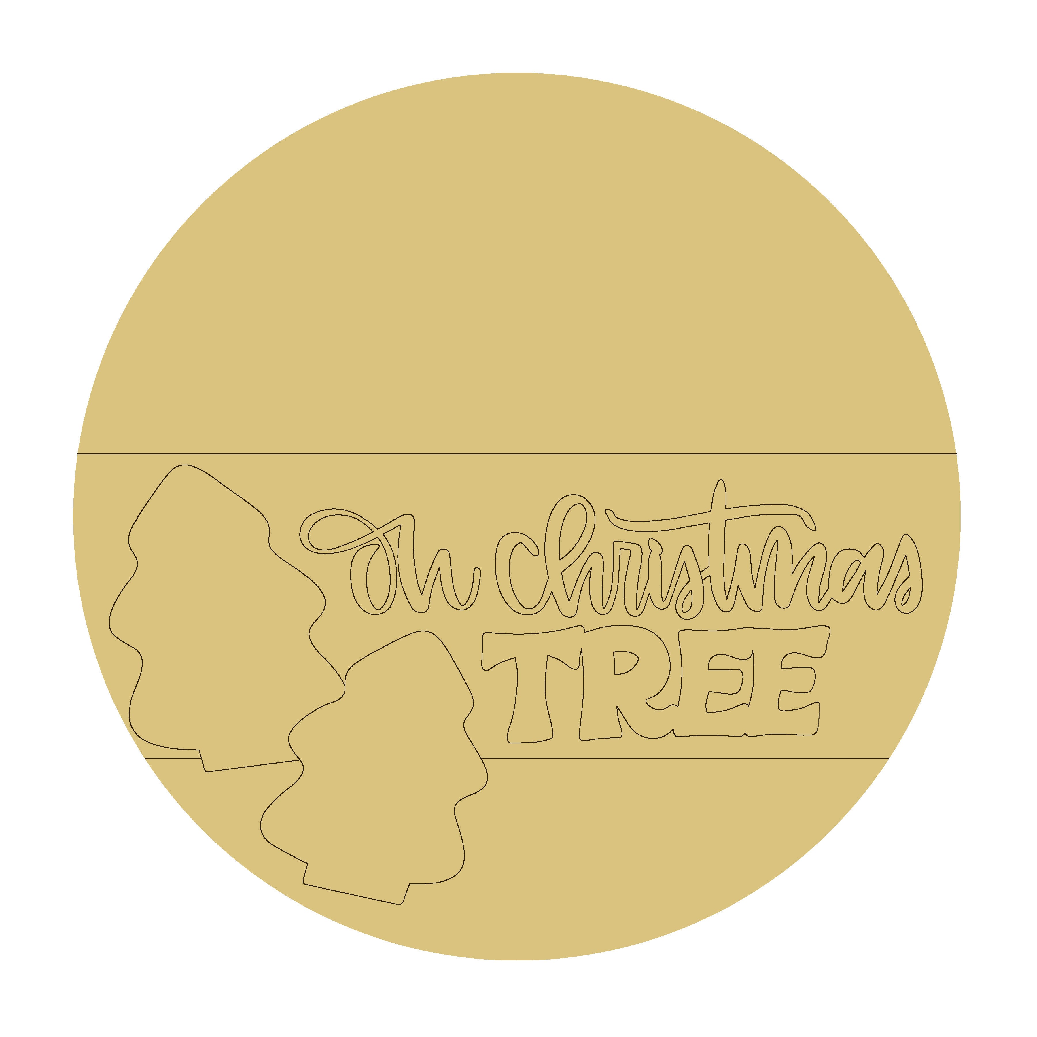 Oh Christmas Tree 3D Wooden Craft Cut Outs – Layered MDF Shapes for DIY Crafts, Décor & Signs