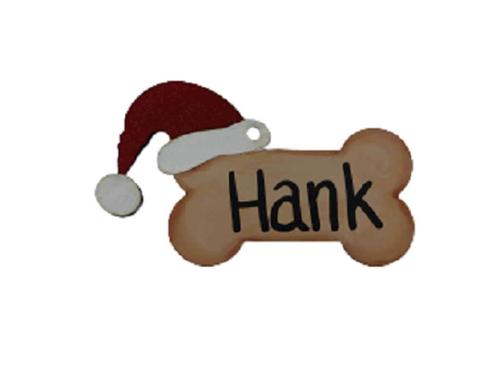 Design By Line Dog Bone MDF Cutout Santa Hat - Unfinished For DIY