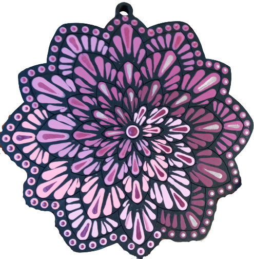 Design By Line Ornament MDF Cutout Flower - Unfinished For DIY