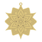 Design By Line Ornament MDF Cutout Flower Ornament - Unfinished For DIY