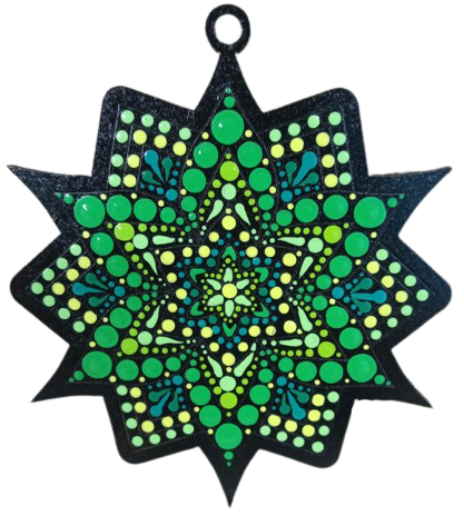 Design By Line Ornament MDF Cutout Flower Ornament - Unfinished For DIY