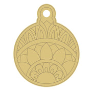 Design By Line Ornament MDF Cutout Intricate Mandala Pattern - Unfinished For DIY
