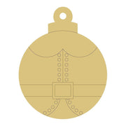 Design By Line Ornament MDF Cutout Santa Belt  - Unfinished For DIY
