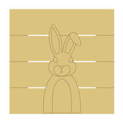 Design By Line Pallet Board MDF Cutout Rabbit Silhouette - Unfinished For DIY
