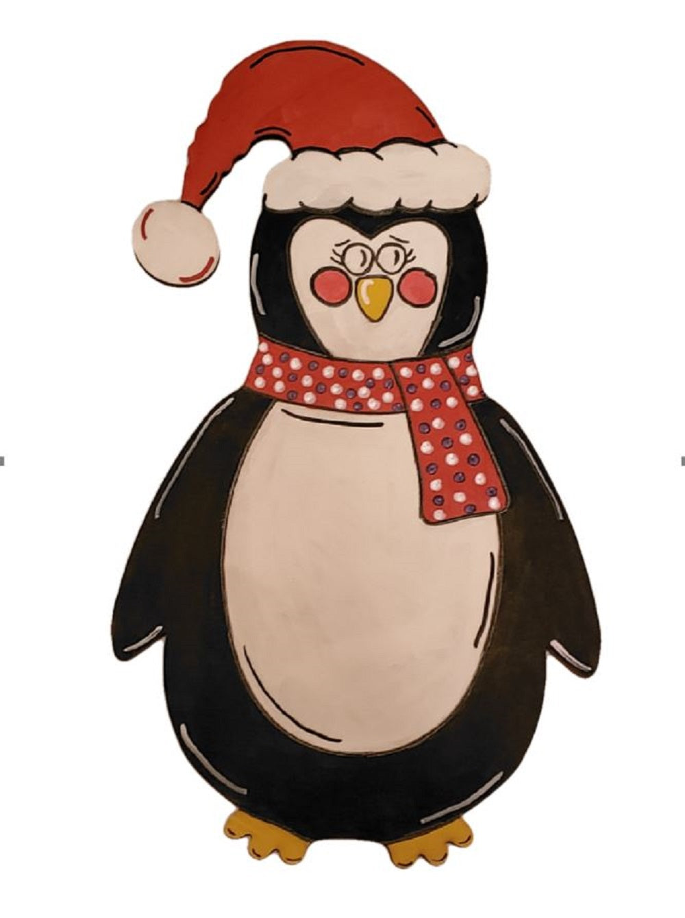 Basic Shape Penguin MDF Cutout Silhouette Style 2 - Unfinished For DIY