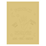 Design By Line Rectangle MDF Cutout Psychic Readings Hand Tarot Cards Crystal Balls Love Fate Destiny - Unfinished For DIY