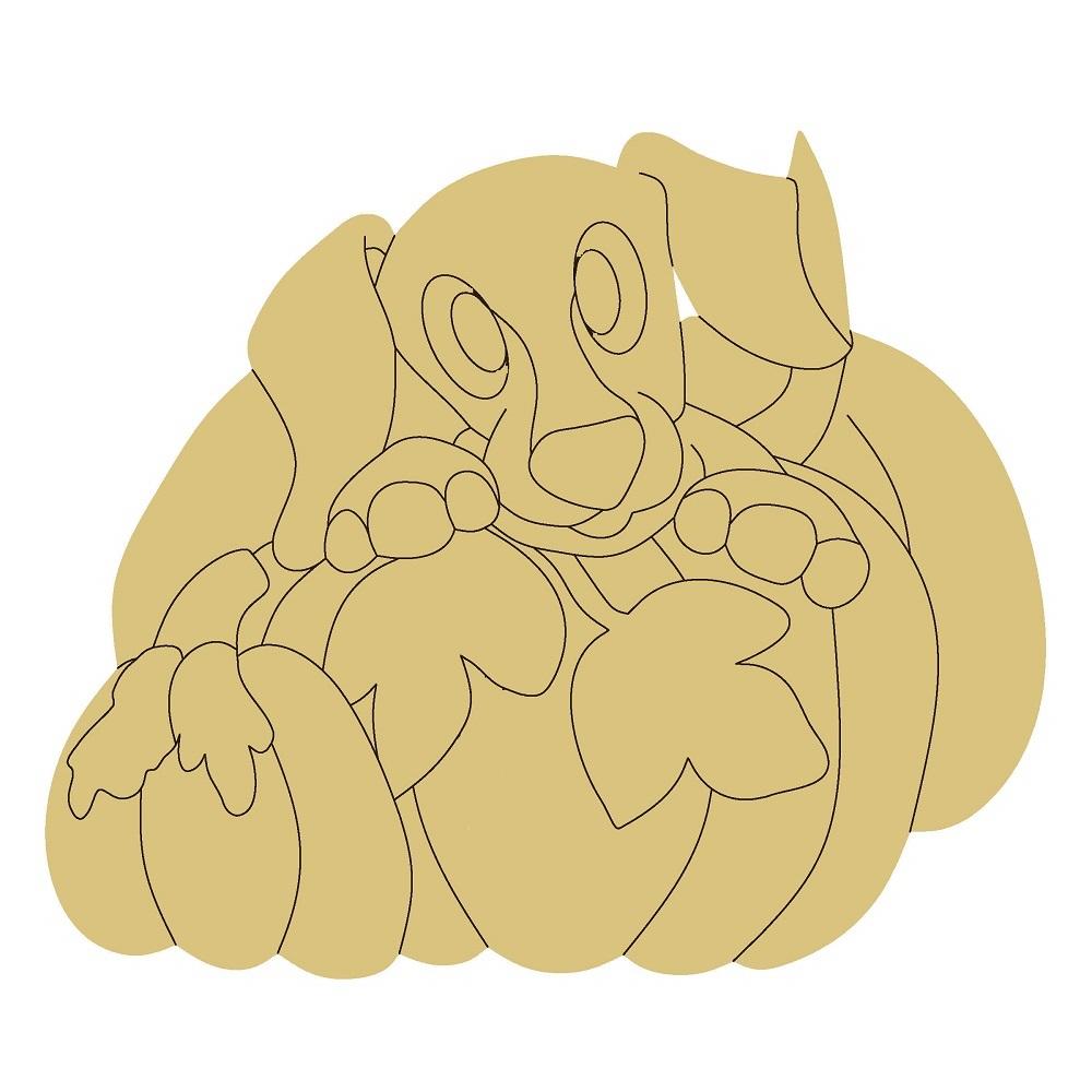 Design By Line Dachshund MDF Cutout Line Art Silhouette - Unfinished For DIY