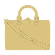 Design By Line Purse MDF Cutout Crossbody Silhouette - Unfinished For DIY