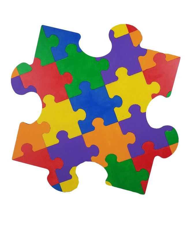 Basic Shape Puzzle Piece MDF Cutout Silhouette - Unfinished For DIY