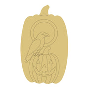 Design By Line Raven on Jack-O-Lantern  MDF Cutout Silhouette - Unfinished For DIY