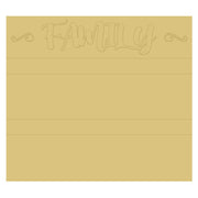 Design By Line Rectangle MDF Cutout Family - Unfinished For DIY