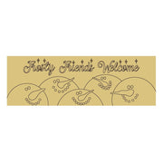 Design By Line Rectangular MDF Cutout Frosty Friends Welcome - Unfinished For DIY
