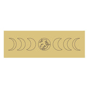 Design By Line Rectangle Moon MDF Cutout Phases With Earth - Unfinished For DIY