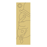 Design By Line Snowman MDF Cutout With Scarf And Snowflake Accent - Unfinished For DIY