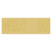 Design By Line Rectangular MDF Cutout Welcome Sign - Unfinished For DIY