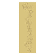 Design By Line Tall Rectangle MDF Cutout Welcome With String Lights - Unfinished For DIY