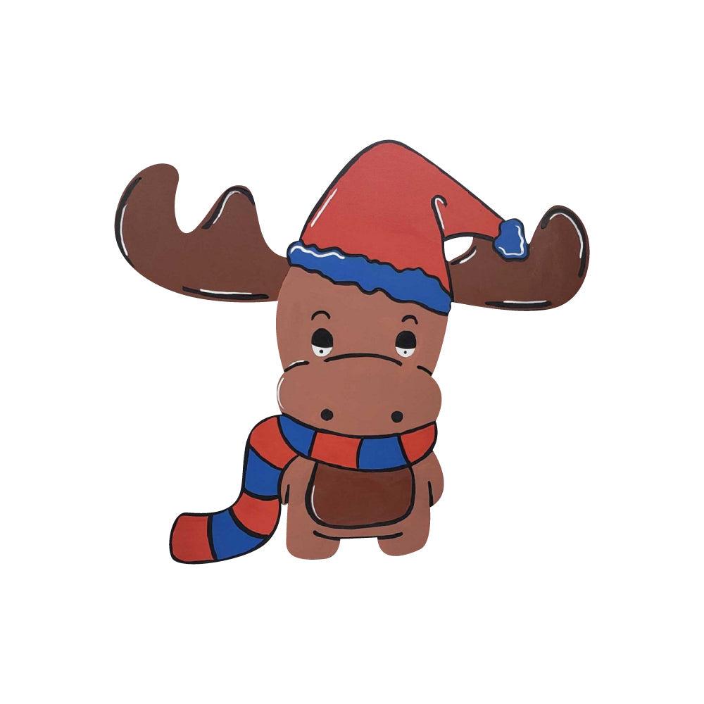 Basic Shape Reindeer MDF Cutout Holiday Silhouette - Unfinished For DIY