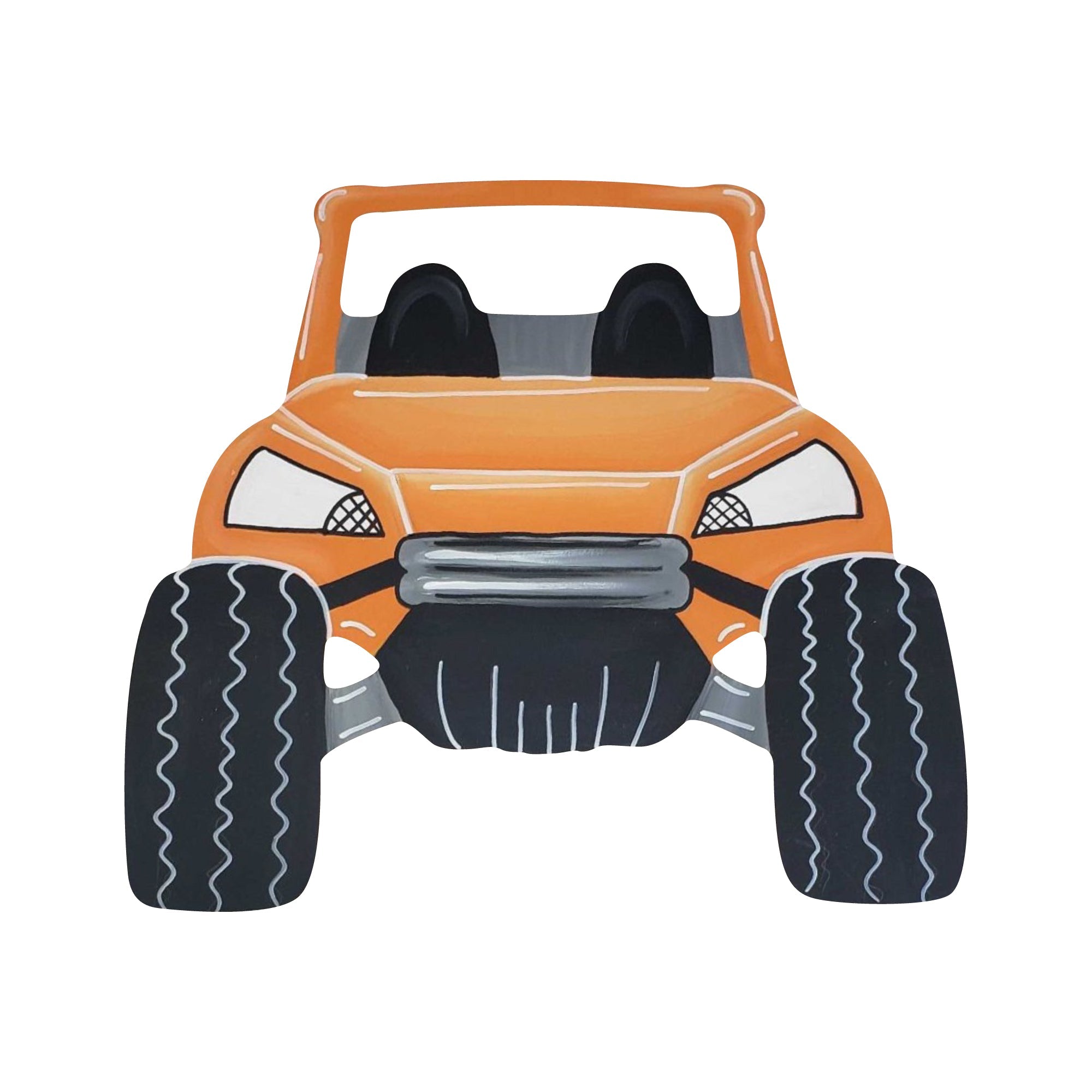 Design By Line UTV MDF Cutout Front View Silhouette - Unfinished For DIY