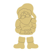 Design By Line Santa MDF Cutout With Boots - Unfinished For DIY